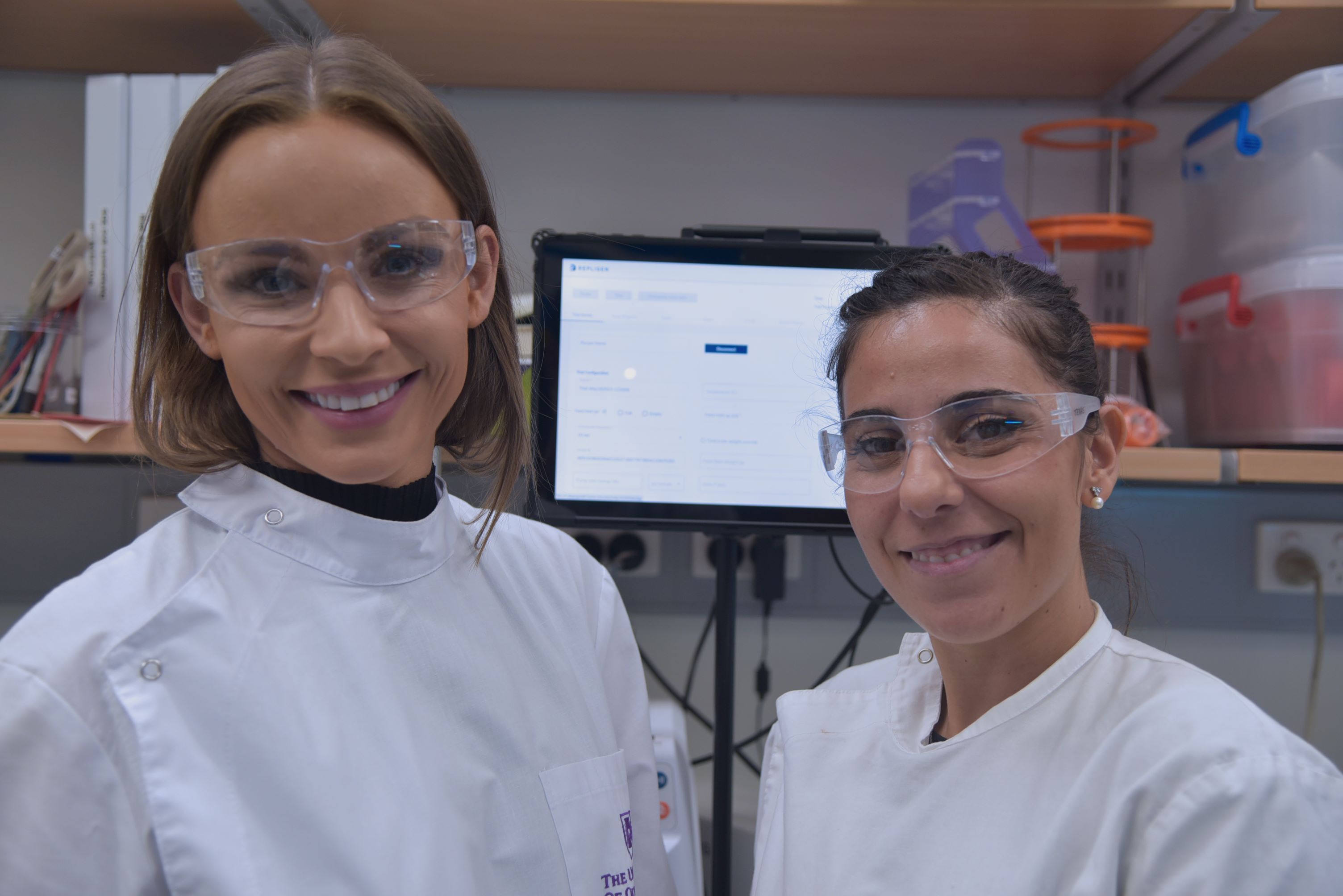 Associate Professor Joy Wolfram and research group member Dr Dalila Ianotta are working at the forefront of the extracellular vesicle field.
